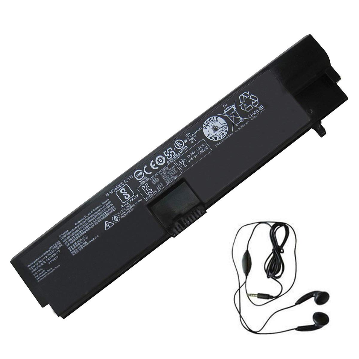 Batería de Repuesto para Lenovo SB10K97572, 01AV414, 01AV415, 01AV416, SB10K97573, SB10K97574 – Incluye Auriculares estéreo.