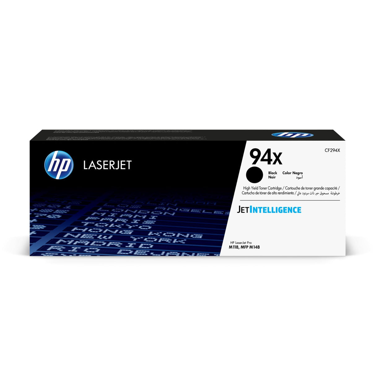 HP 94X CF294X, Negro, Cartucho Tóner de Alta Capacidad Original, de 2.800 páginas, para impresoras HP LaserJet Pro MFP M148dw, MFP M148fdw y MFP M118dw