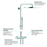 Grohe 27 174 001 27174001-Rainshower System Sistema Ducha Sena 400 mm, 400