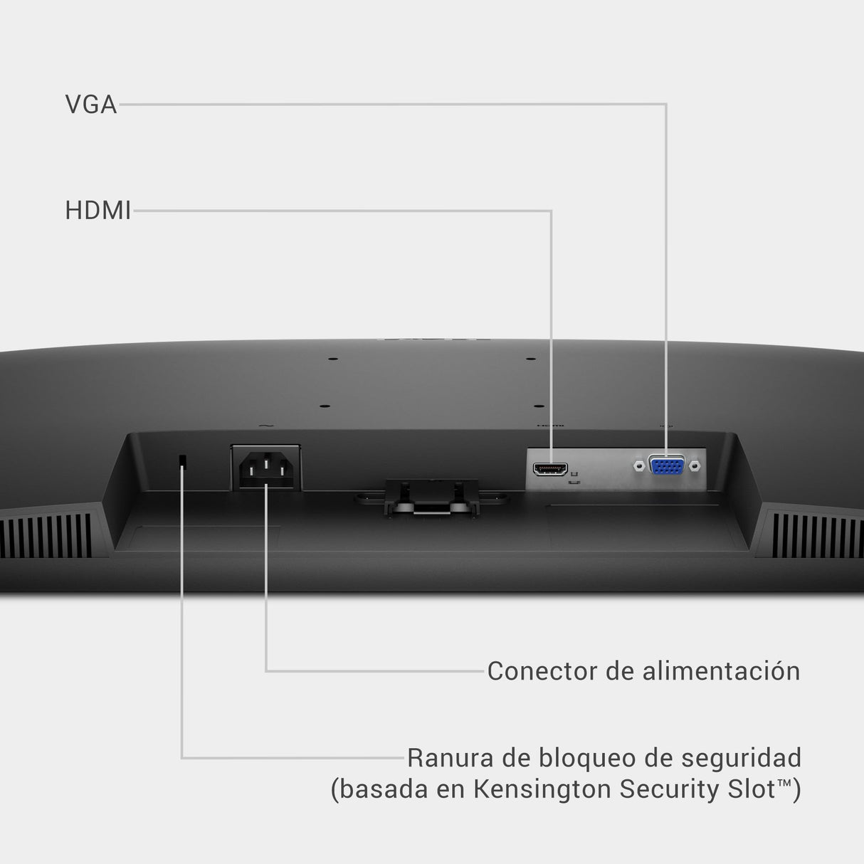 Dell 27 Monitor - SE2725HM, Full HD (1920x1080), 100Hz, IPS, 5ms, VESA (100x100mm), HDMI, VGA, 3 Años de Garantía, Negro