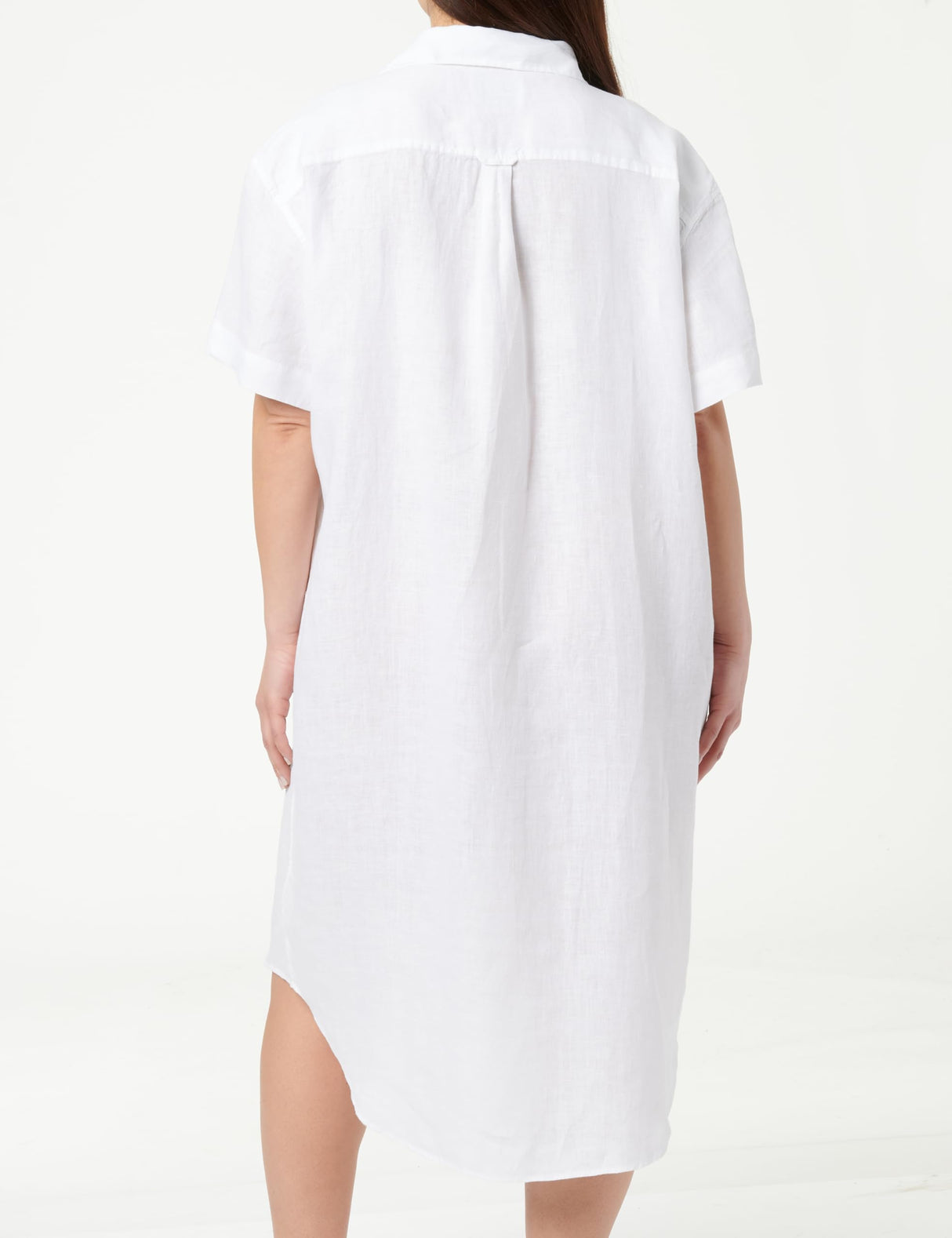 GANT Rel Linen Caftan Vestido, Blanco, 36 Mujeres