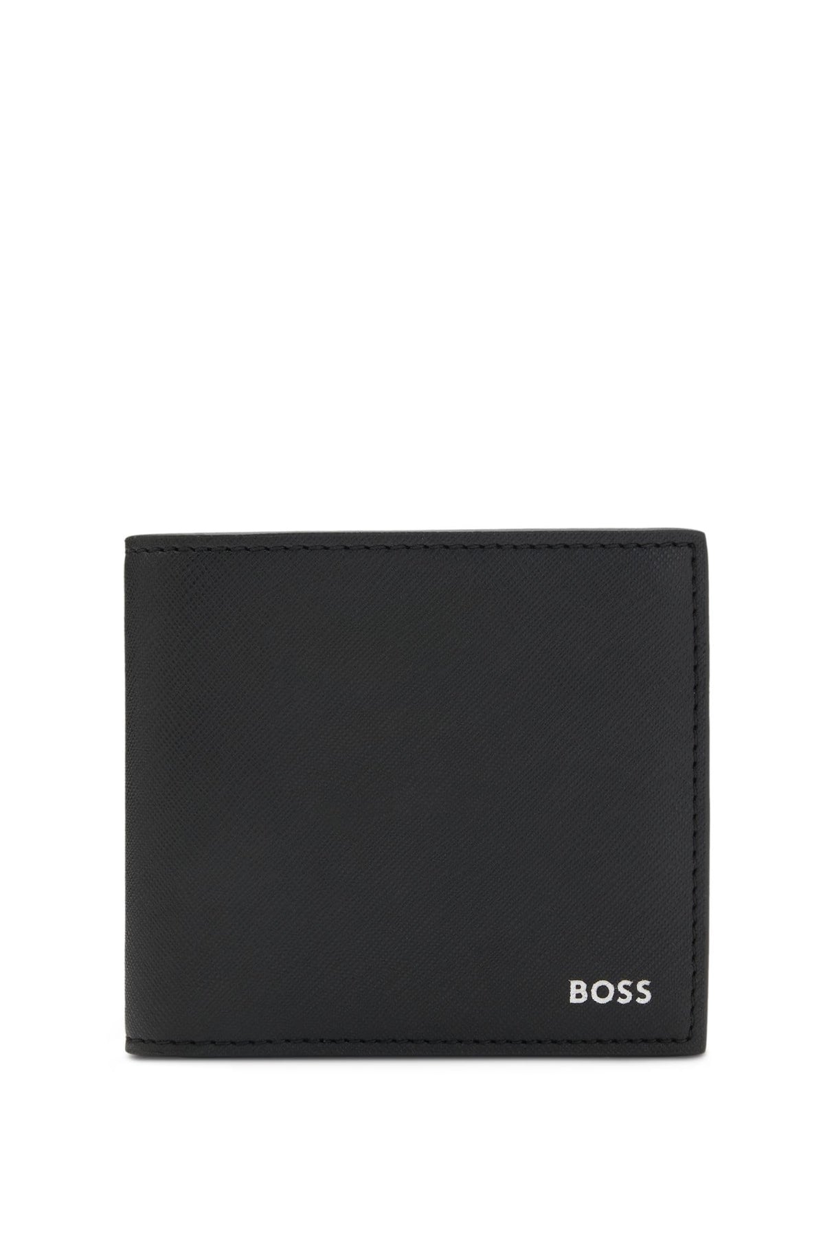 BOSS Zair_4cc_Coin N., 4Cardslots_Monedas Hombre, Black1, One Size