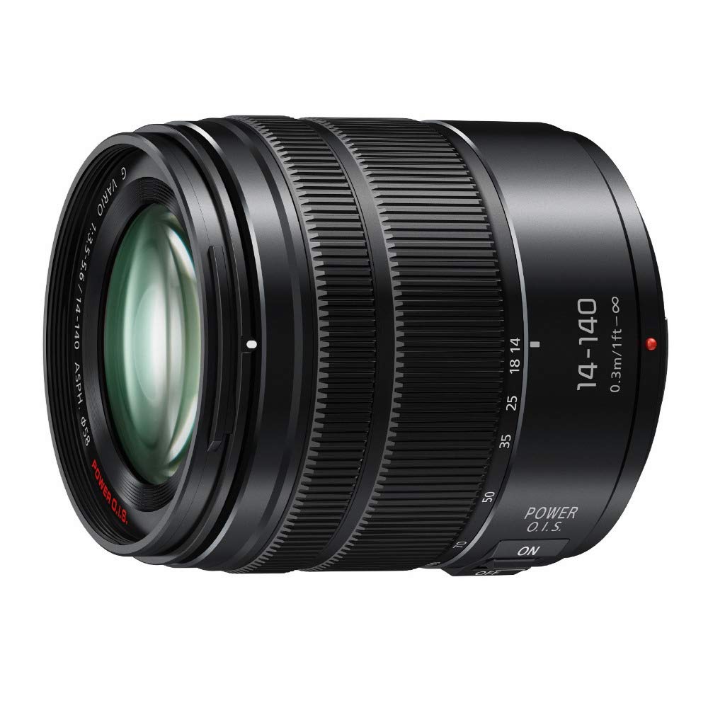Panasonic Lumix G Vario 14-140 mm teleobjetivo Zoom con F3.5-5.6 II ASPH, Montura sin Espejo Micro Cuatro Tercios y Power O.I.S. - H-FSA14140 (actualizado USA Negro)