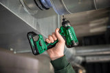 Hikoki Akku Schlagschrauber WH18DFW2Z, 1/4" Werkzeugaufnahme (18V, Max. Festdrehmoment: 150 Nm, Bolzen und Muttern: M6-M14, Brushless, Zubehör Koffer, ohne Akku und Ladegerät)