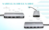 Hub USB i-Tec CANANOTDOCKPD Plateado