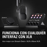 Elgato Wave DX - Micrófono XLR dinámico, patrón cardioide, reducción de Ruido, optimizado para Voz para podcasts, Streaming y retransmisiones, sin Amplificador de señal, para Mac y PC
