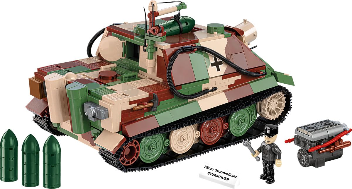 COBI Historical Collection 2585 - Sturmmorser Tiger Sturmt 2585 de la Segunda Guerra Mundial