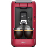 Philips Domestic Appliances CSA260/91 Senseo Maestro - Máquina de café con depósito de agua de 1,2 litros, selección de intensidad y función de memoria, producto verde, color, rojo