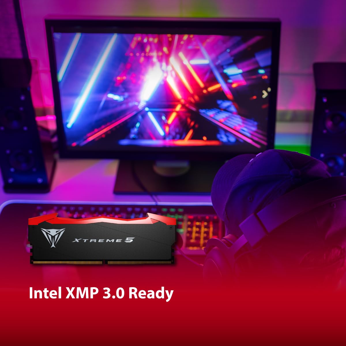Patriot Viper Xtreme 5 DDR5 RAM 32GB (2X16GB) 8200MT/s CL38 Kit de Memoria de Juego de Escritorio UDIMM - PVX532G82C38K