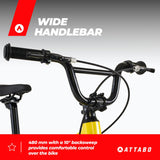 ATTABO Ease 16" Bicicleta de montaña, Juventud Unisex, Amarillo