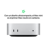 Apple Mac Mini Ordenador de Mesa con Chip M4, CPU de 10 núcleos y GPU de 10 núcleos: diseñado para Apple Intelligence, 16 GB de Memoria unificada, SSD de 256GB, Gigabit Ethernet