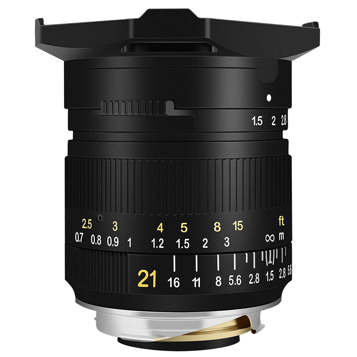 TTArtisan Lente de Cuerpo de Metal Macro F1.5 de 21 mm Compatible con Montura Leica M, Color Negro