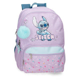 Joumma Disney Lovely Stitch Mochila para portátil 13,3" Doble Compartimento Morado 32x44x17 cms Poliéster 20,46L
