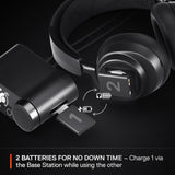 SteelSeries Arctis Nova Pro Wireless - Cascos Gaming Inalámbricos Multisistema - Controladores magnéticos de neodimio - Cancelación de Ruido - Infinity Power System - PC, PS5, PS4, Switch 2, Móvil