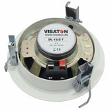 Visaton VS-DL13/2T - Altavoces (De 2 vías, montable en Techo, 30W, 100-20000 Hz, 8 Ohmio, Color Blanco)