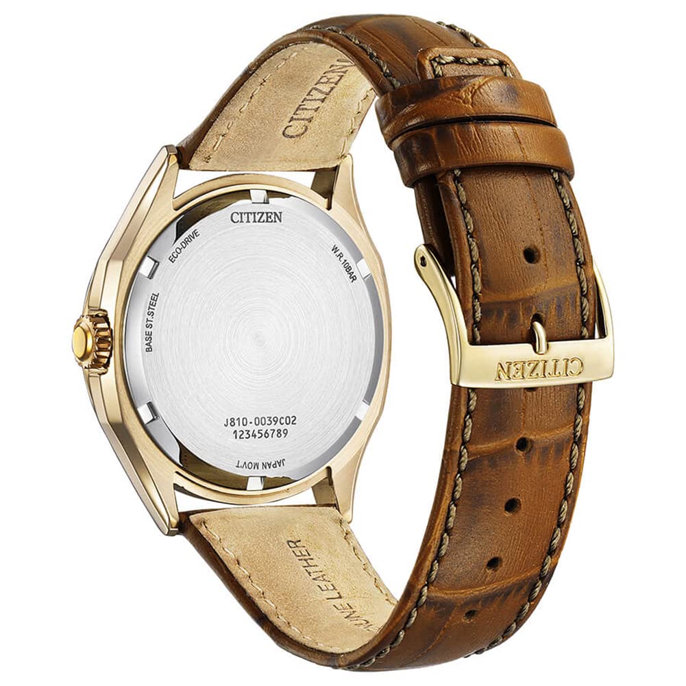 Citizen Reloj Analógico para Hombres de Cuarzo japonés con Correa en Cuero AW1753-10A