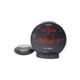 Geemarc Sonic Bomb - Reloj Despertador con Alarma Superpotente, Almohadilla Vibratoria y Función Snooze - Para Personas con Problemas de Audición y Sueño Pesado - Versión ES
