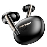 Boat Airdopes 141 ANC (~ 32 dB), 50 ms de Baja latencia, 4 micrófonos ENx, batería de 42 Horas, Carga rápida, IPX5, v5.3 Bluetooth TWS, Auriculares inalámbricos con micrófono (Negro metálico)