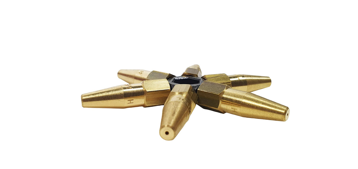 Kit de Soldadura KORO con 1 Soplete + 5 m de Tubo con 1 Apagallamas + 2 Reguladores + 1 Boquilla de Puntas + 1 Encendedor - Soplete de Soldadura - Soplete de Oxígeno - Antorcha de Soldar - EXPRESS