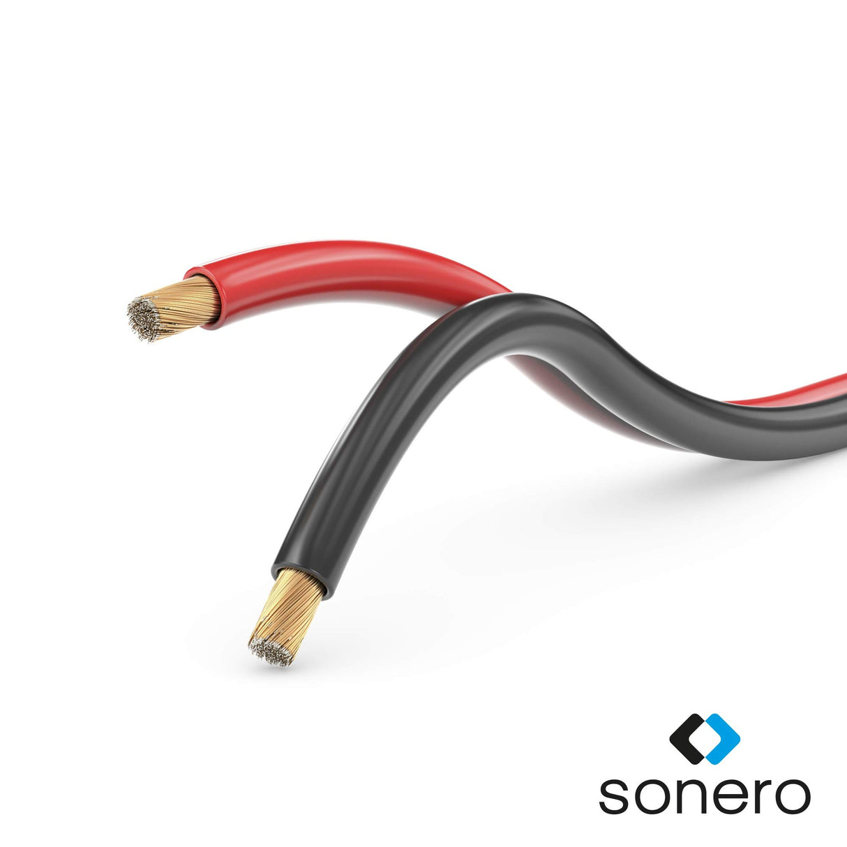 Sonero S-SC2400RB-100 Cables para Altavoces CCA, 100m, Rojo/Negro