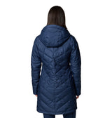 Columbia Chaqueta Larga y Acolchada con Capucha para Mujer, Heavenly