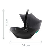 BRITAX RÖMER portabebés BABY-SAFE CORE, silla de coche para bebés desde el nacimiento hasta los 83 cm (15 meses), Space Black