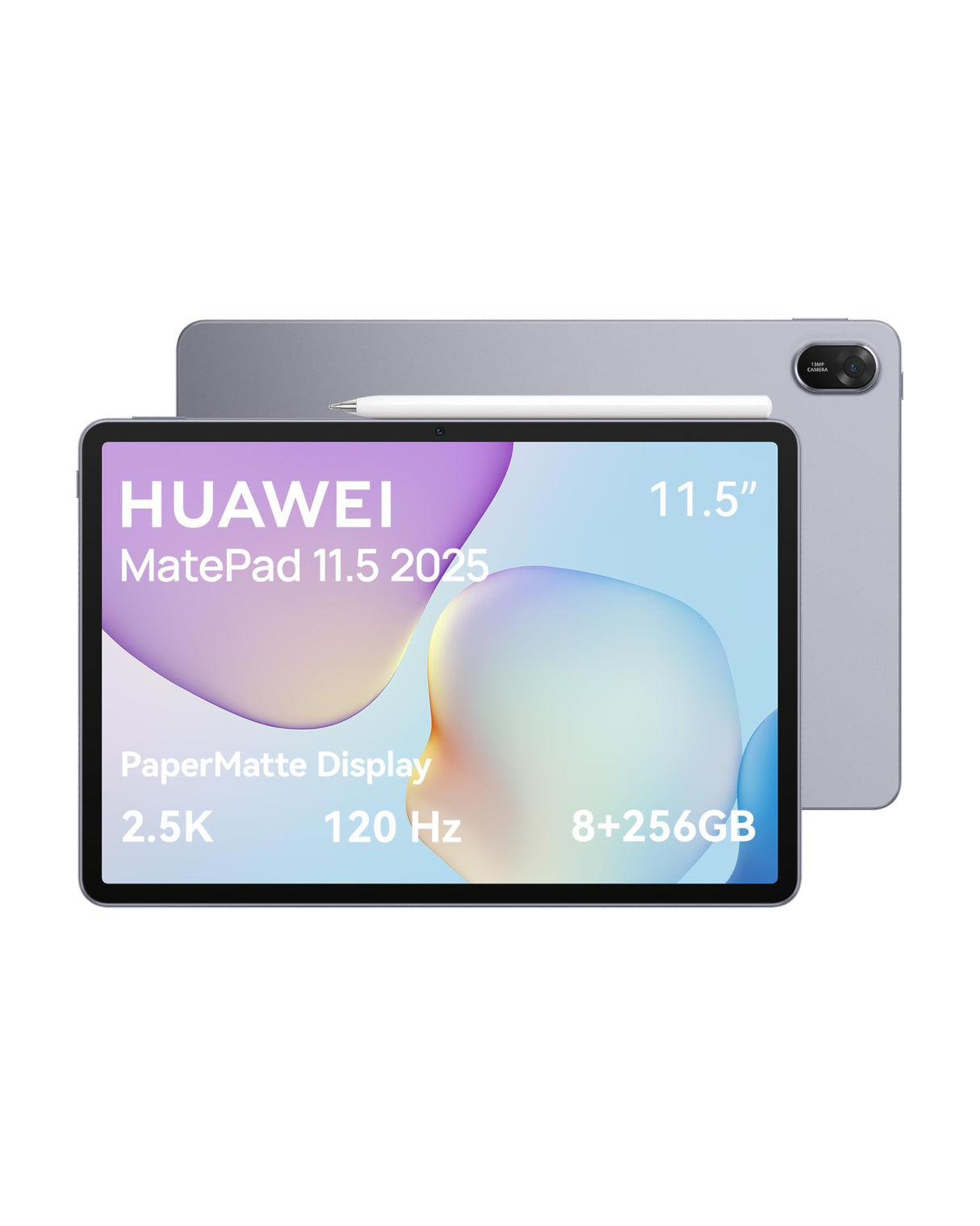 HUAWEI MatePad 11.5 2025 Tablet, Pantalla PaperMatte de 2,5K y 120 Hz Que Comodidad Visual, 8+256GB, Batería de 10 100 mAh, Supercharge de 40 W, Altavoces Cuádruples, M-Pencil