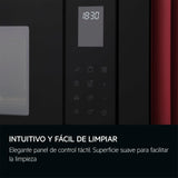 AEG OS5MG20EB Horno Microondas Integrable, 20 L, 800 W, Función Grill, Display LED Táctil, Apertura Electrónica, Color Negro con Acabado Inox Antihuellas