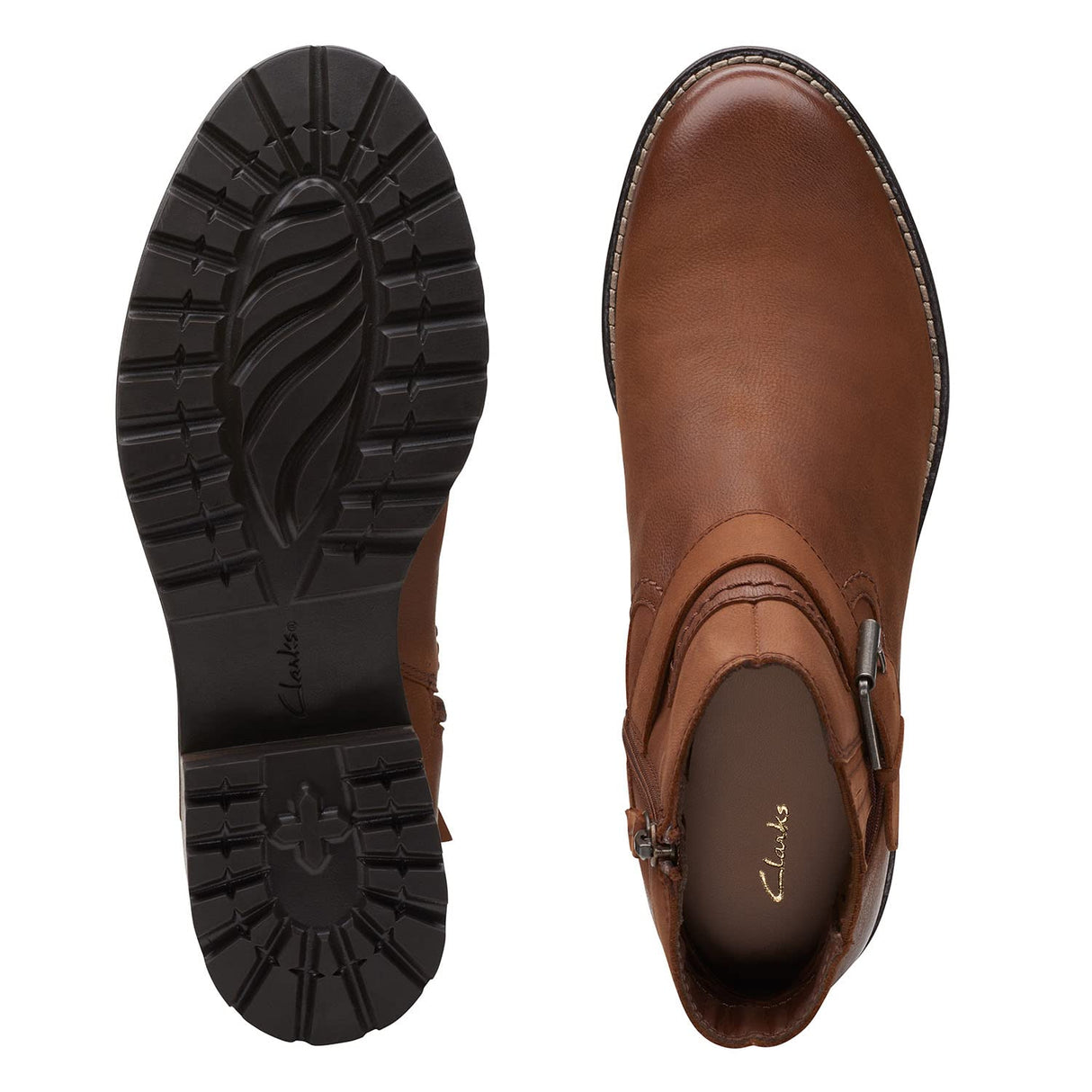 Clarks Clarkwell Strap, Botas de Moda Mujer, marrón, 40 EU