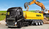 Siku 6734 Control 3-Axled Tipping Semi-Trailer, Yellow