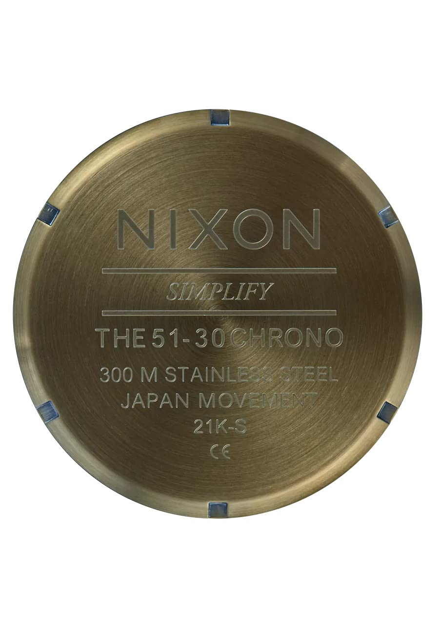 Nixon Reloj Analógico para Unisex Adulto de maquinaria Japonesa de Cuarzo con Correa en Acero Inoxidable A083-5092-00