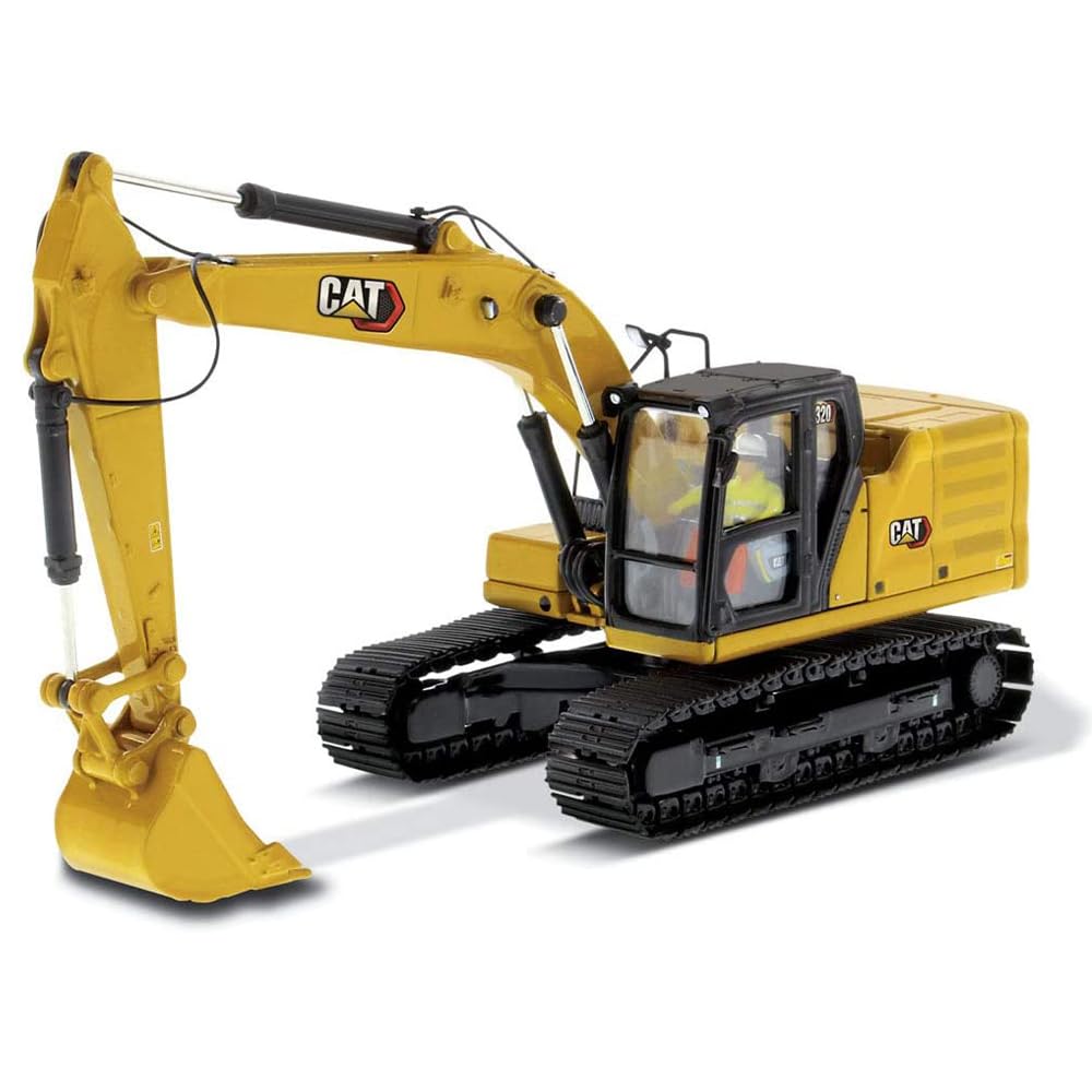 Caterpillar Diecast Masters 85569 Excavadora 320 Hex, Escala 1:50, Aprox. 18.3 x 6.3 x 8 cm, a Partir de 14 años