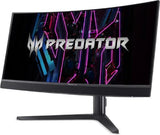 ACER Predator X34Vbmiiphuzx écran plat de PC 86,4 cm (34") 3440 x 1440 Pixels UltraWide Quad HD OLED Noir