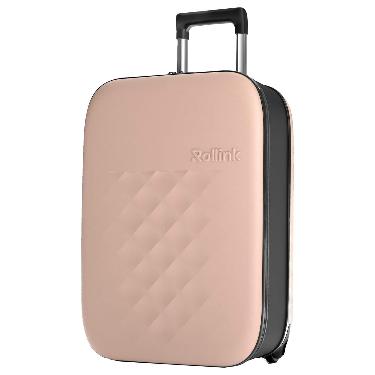 Rollink Vega II Maleta de Viaje con Ruedas, el Original con innovadora tecnología Plegable (Pendiente de Patentes), Rose Smoke, Cabin S - 55x40x23cm, Casual