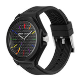 Armani Exchange Orologio da Donna, Movimento al quarzo a tre lancette e cassa da 40 mm con cinturino in Silicone, Conjunto Negro