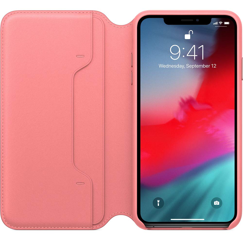 Apple Funda Leather Folio (para el iPhone XS Max) - Rosa peonía