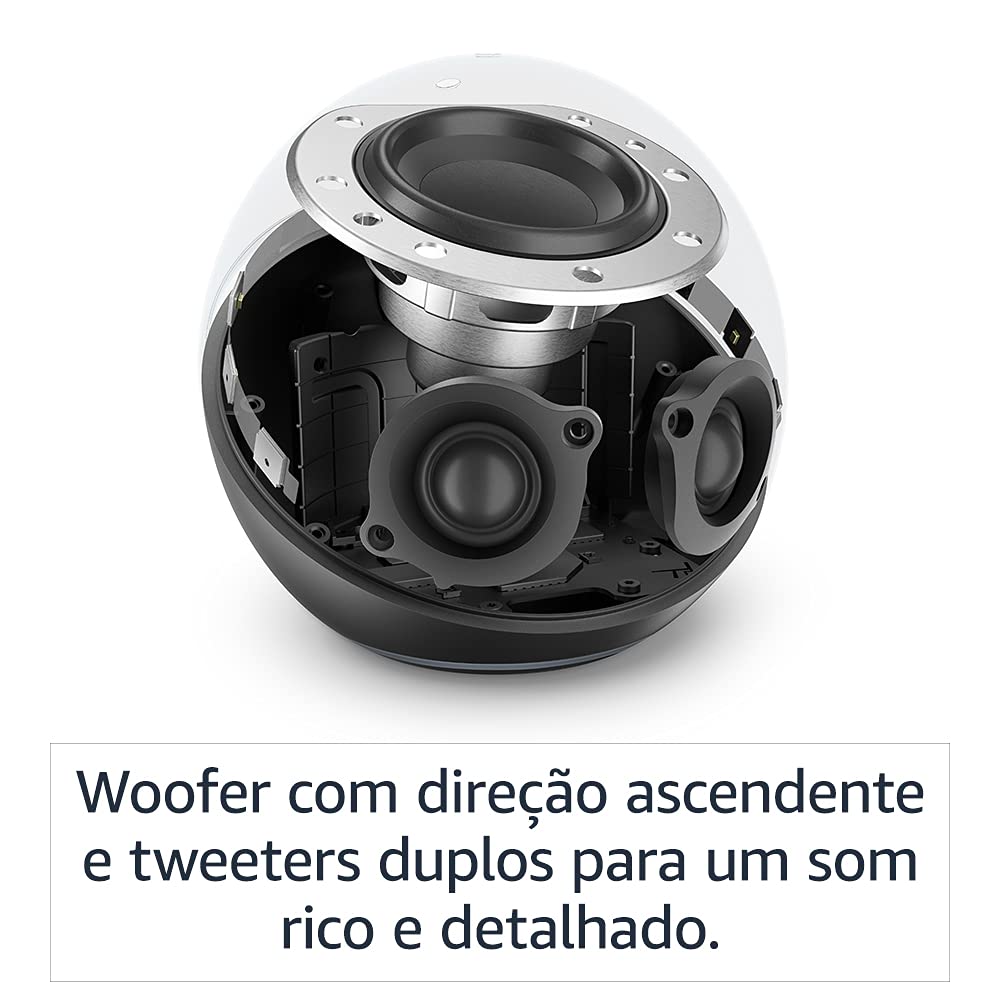 Echo (4.ª generación), versión internacional | Sonido de alta calidad, controlador de Hogar digital integrado y Alexa | Antracita | No disponible en portugués (Portugal)
