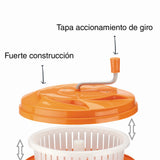 LACOR - 61425 - Centrifugadora Manual 25 litros - Naranja