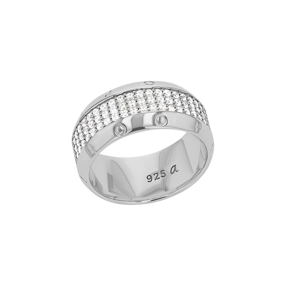 JOOP! Anillo de plata de ley 925 para mujer, con circonitas sintéticas, color blanco, viene en caja de regalo de joyería, 2039769