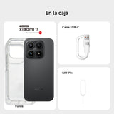 XIAOMI 17, Smartphone 12+256 GB, Lente óptica Leica Summilux, batería de 6330 mAh (Tipo), HyperAI, Negro, garantía del Fabricante 2 años + 1 año Extra, Cargador no Incluido