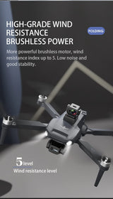 LUXWALLET Libra X Dodge, Sensor para Evitar obstáculos, cuadricóptero para Drones, 30Km /h, WiFi GPS 1.2 KM, cardán de 3 Ejes, cámara Full HD