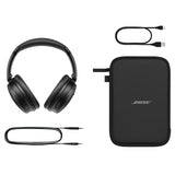 Bose QuietComfort SC Headphones, Auriculares inalámbricos con cancelación de Ruido, Auriculares de Diadema con Bluetooth, micrófono y Cable con hasta 24 Horas de autonomía, con Estuche Blando, Negro