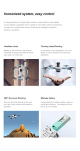 LUXWALLET Falcon X Dodge - 30KM/h Drone - WiFi GPS 1080P Full HD Drone – Laser Obstacle Avoidance - EIS Stabilisator - 2000 Meter Afstand + 2X Accu