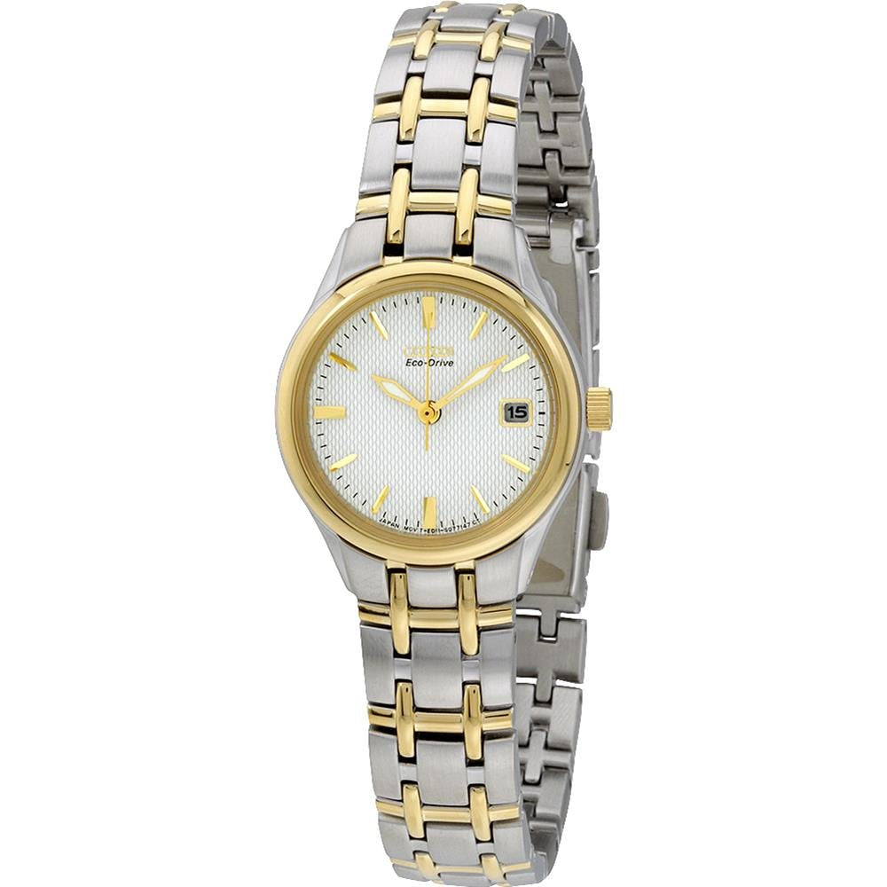 Citizen Reloj Analógico para Mujer de Cuarzo con Correa en Acero Inoxidable EW1264-50A