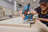 Bosch Professional GOF 1250 CE - Fresadora de superficie (1250 W, 10000 – 24000 rpm, 6/8 mm, vel. constante, ajuste preciso 0,1 mm, en caja)