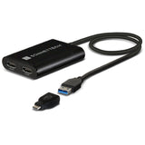 SoNNeT DisplayLink Dual 4K HDMI 2.0 Adapter for M1 Macs