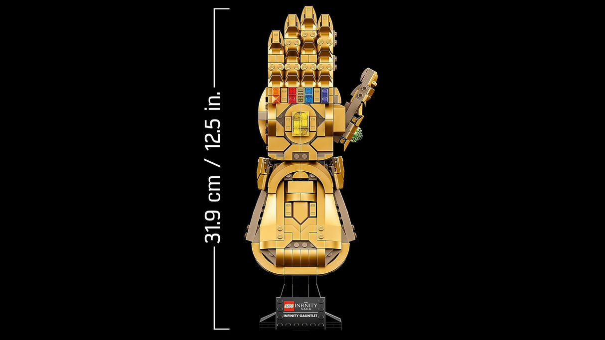 LEGO Marvel Guantelete del Infinito, Maqueta del Guante de Thanos de los Vengadores, Regalo para Hombres y Mujeres y Frans de Superhéroes, Set de Construcción para Adultos Coleccionable 76191