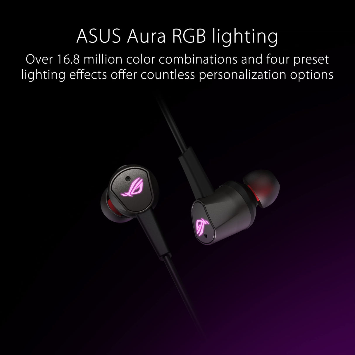 ASUS 90YH02S0-B2UA00, Auriculares intraurales de Gaming, Negro