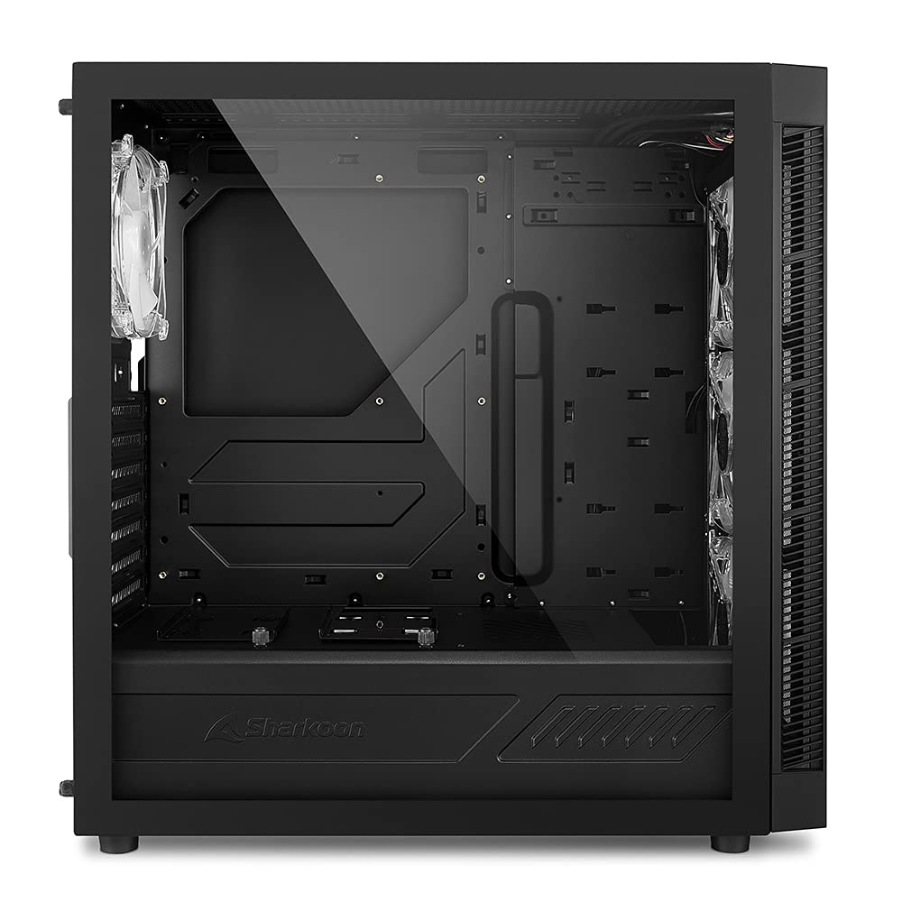 Sharkoon TG6M RGB - Caja de Ordenador, PC Gaming, Semitorre ATX, Negro