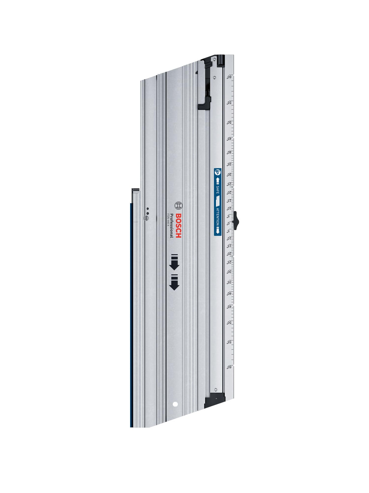 Bosch Professional carril guía de corte transversal FSN 440 X (compatible con GKS 18V-57-2 GX, cortes angulares -60°/ +60°, longitud de 440 mm)